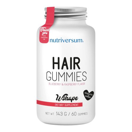 Hair Gummies - 60 gumivitamin - WSHAPE - Nutriversum